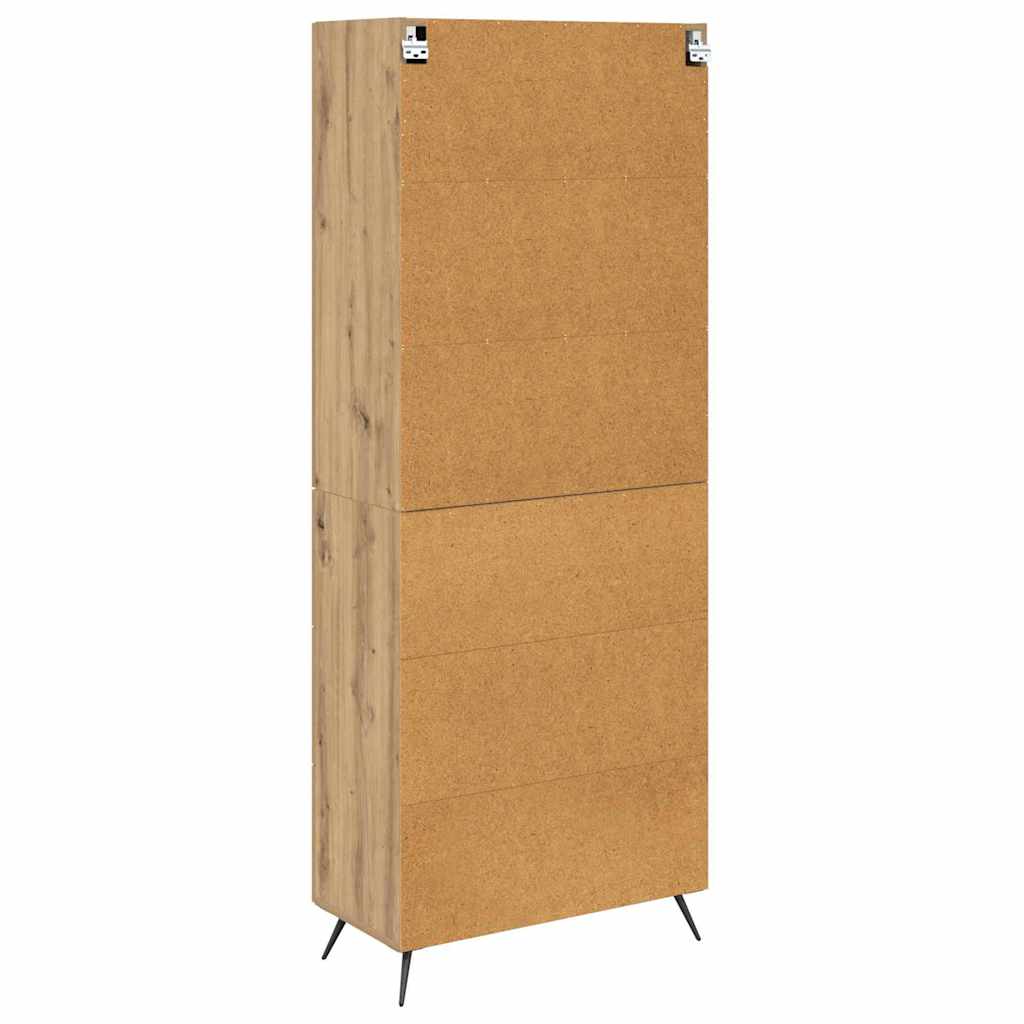 Bufet Stejar Artizanal 69,5 x 34 x 180 cm Lemn compozit — imaginea 11