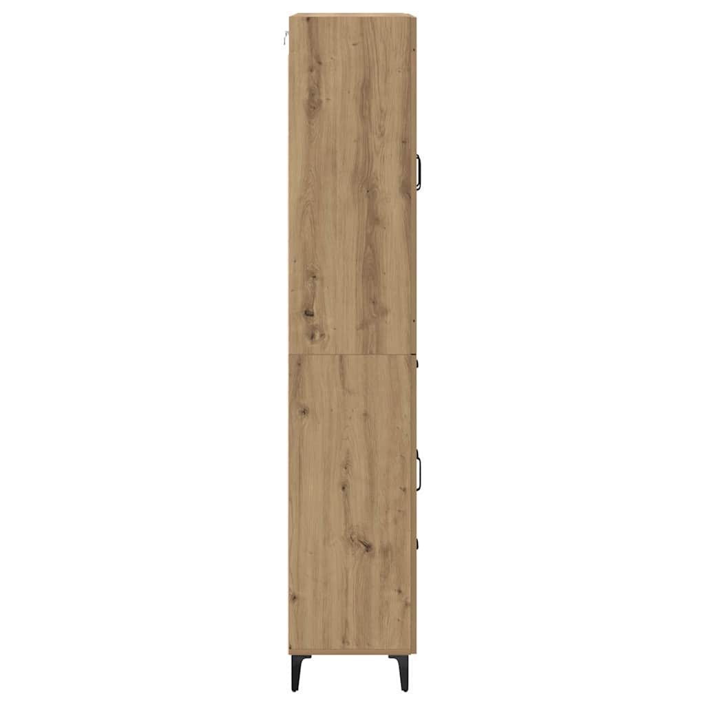 Bufet Stejar Artizanal 69,5 x 34 x 180 cm Lemn compozit — imaginea 10
