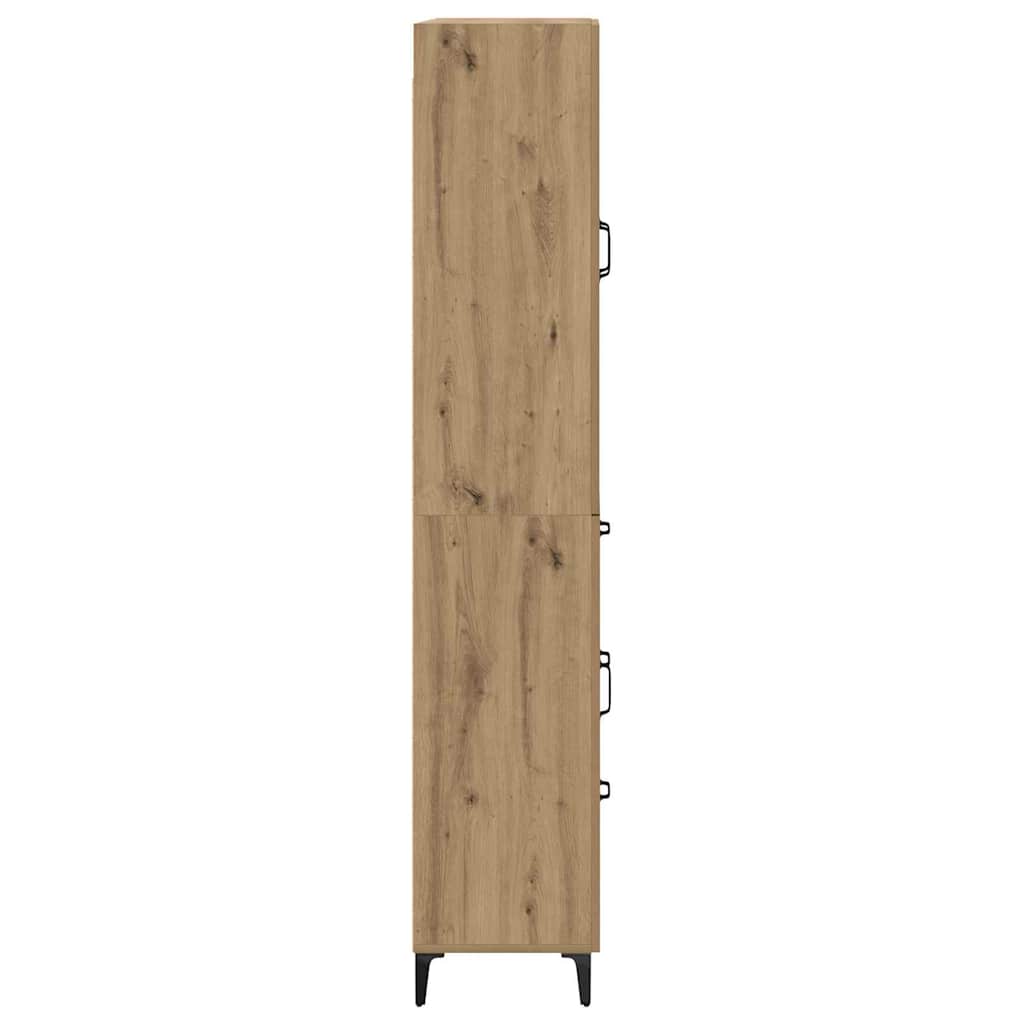 Bufet Stejar Artizanal 69,5 x 34 x 180 cm Lemn compozit — imaginea 10