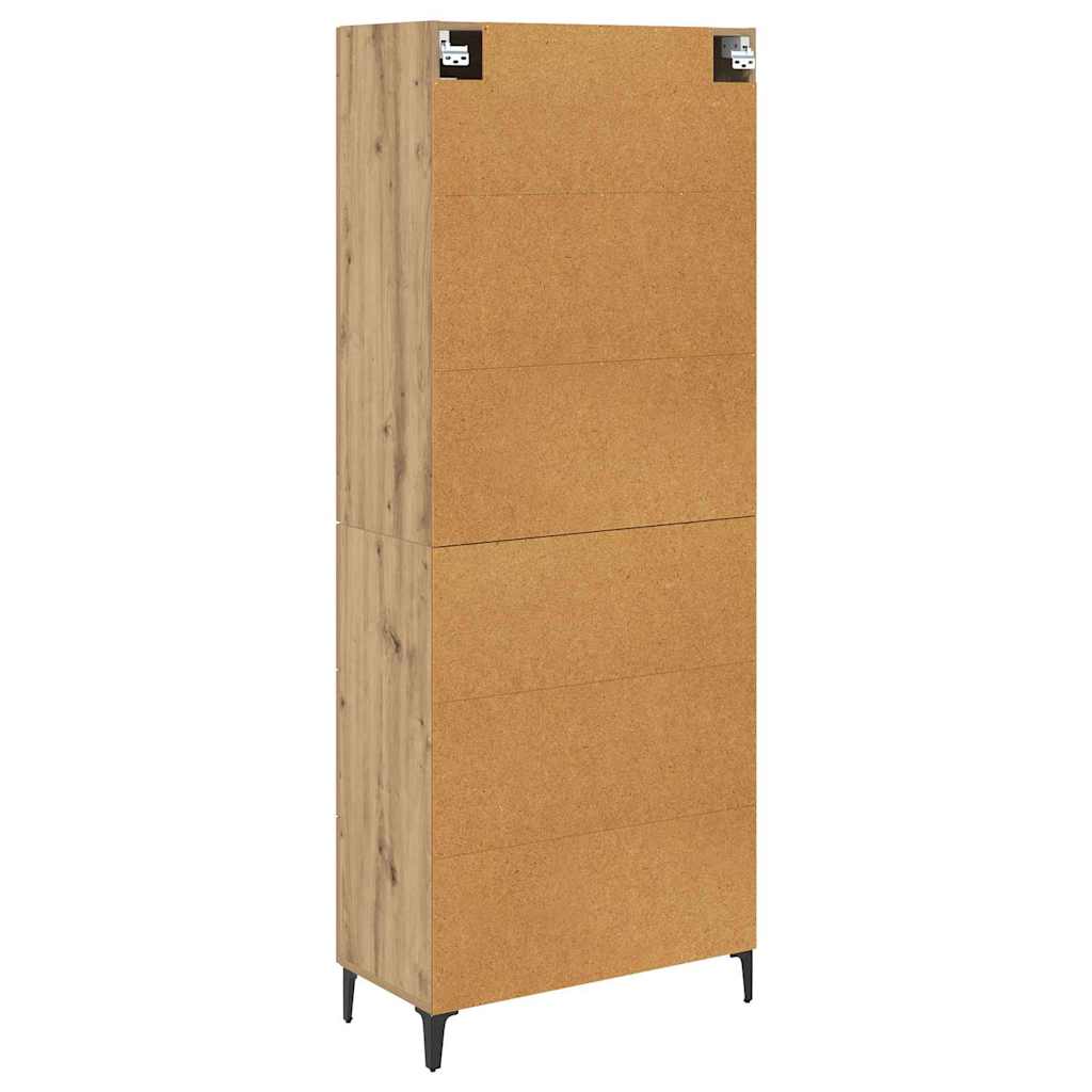 Bufet Stejar Artizanal 69,5 x 34 x 180 cm Lemn compozit — imaginea 11