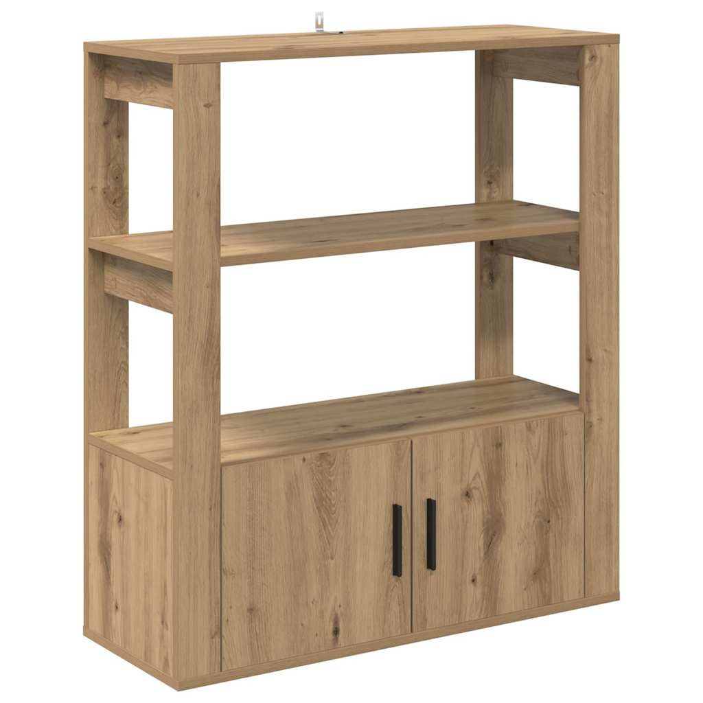 Bufet stejar artizanal 30 x 80 x 90 cm Lemn compozit