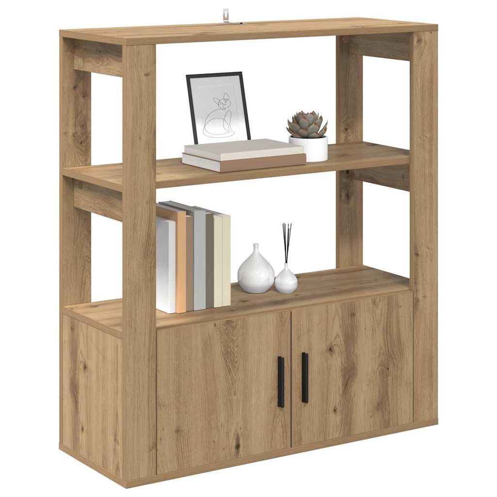 Bufet stejar artizanal 30 x 80 x 90 cm Lemn compozit — imaginea 4