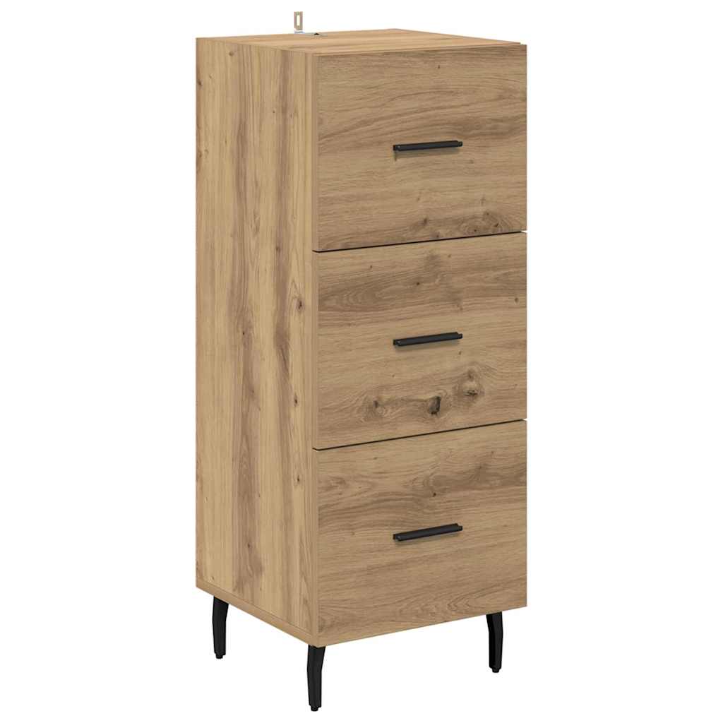 Bufet stejar artizanal 34 x 34.5 x 90 cm Lemn compozit