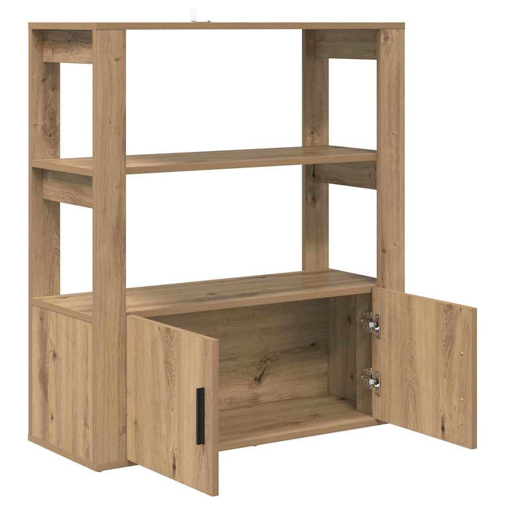 Bufet stejar artizanal 30 x 80 x 90 cm Lemn compozit — imaginea 6