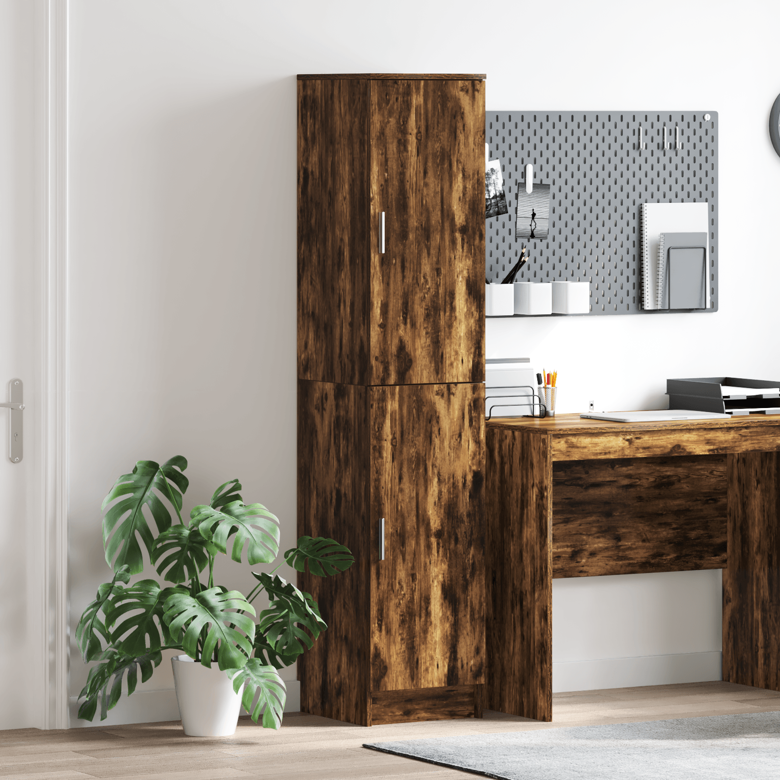 Cabinet bufet Stejar afumat Lemn prelucrat Mare Cabinet bufet — imaginea 2