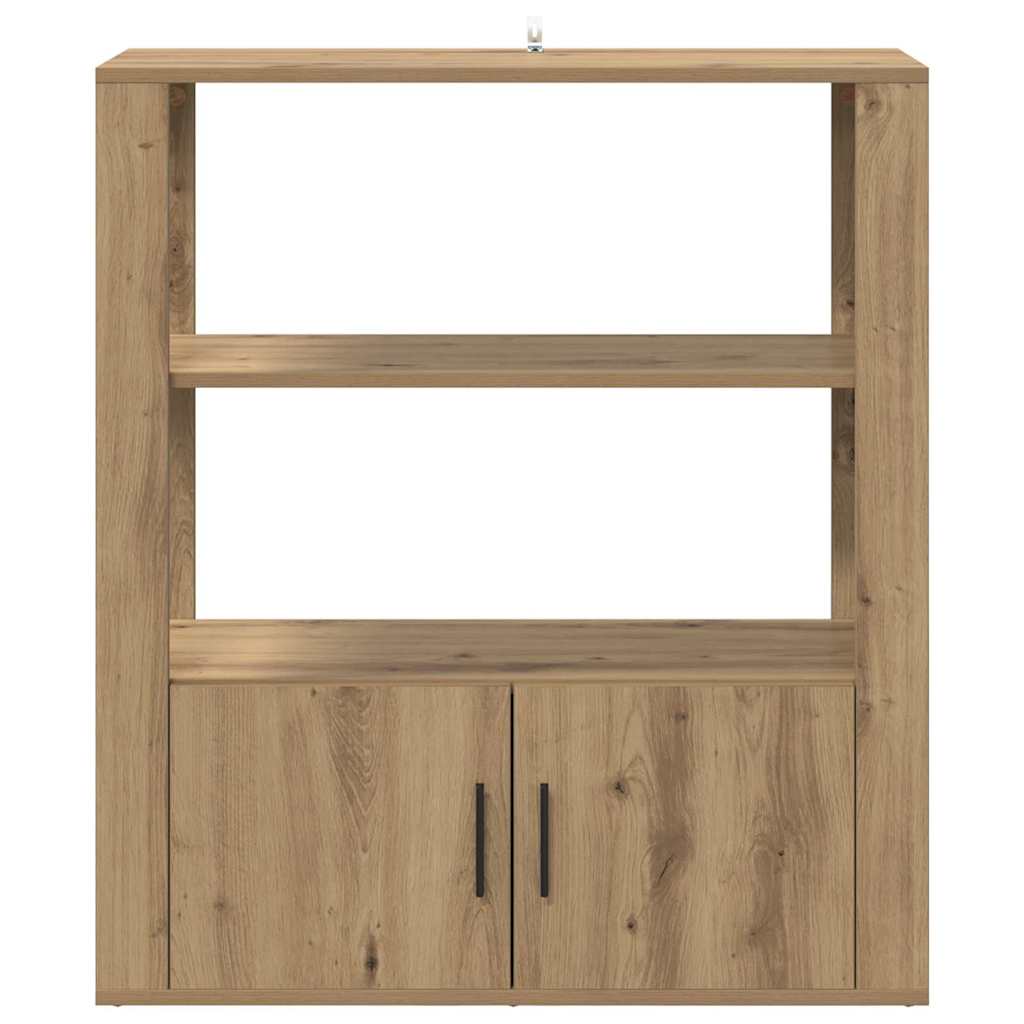 Bufet stejar artizanal 30 x 80 x 90 cm Lemn compozit — imaginea 7