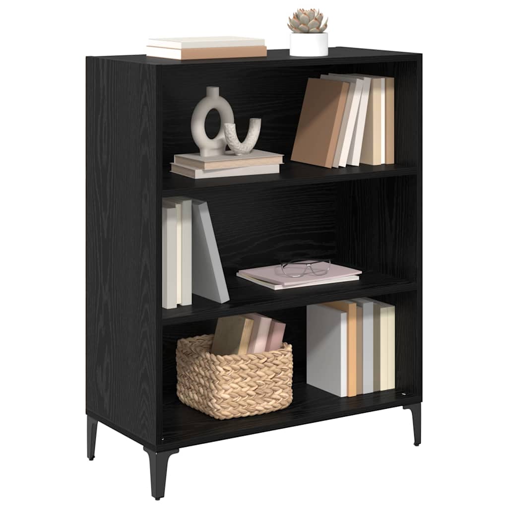 Bufet Stejar negru 32.5 x 69.5 x 90 cm Lemn compozit — imaginea 3
