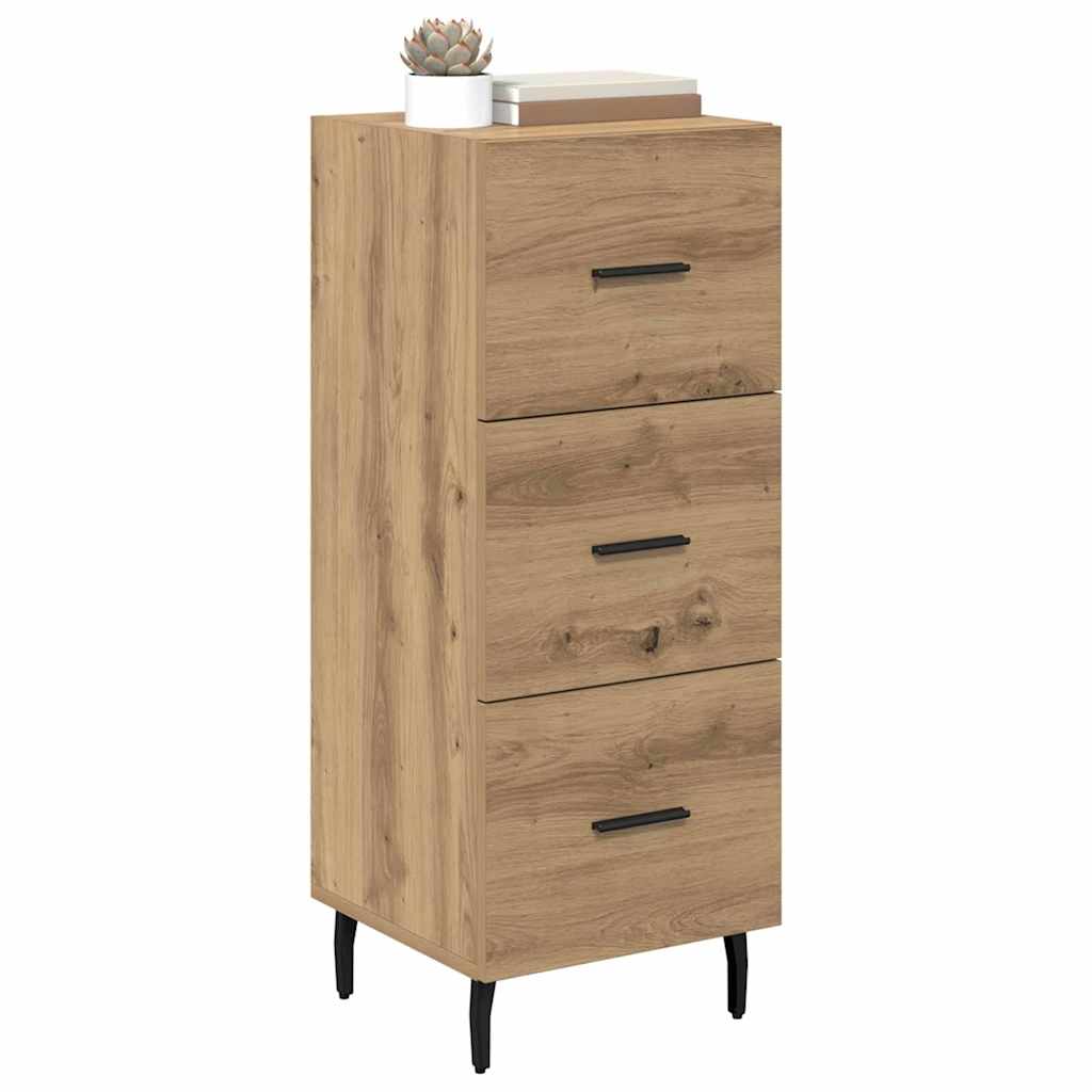 Bufet stejar artizanal 34 x 34.5 x 90 cm Lemn compozit — imaginea 4