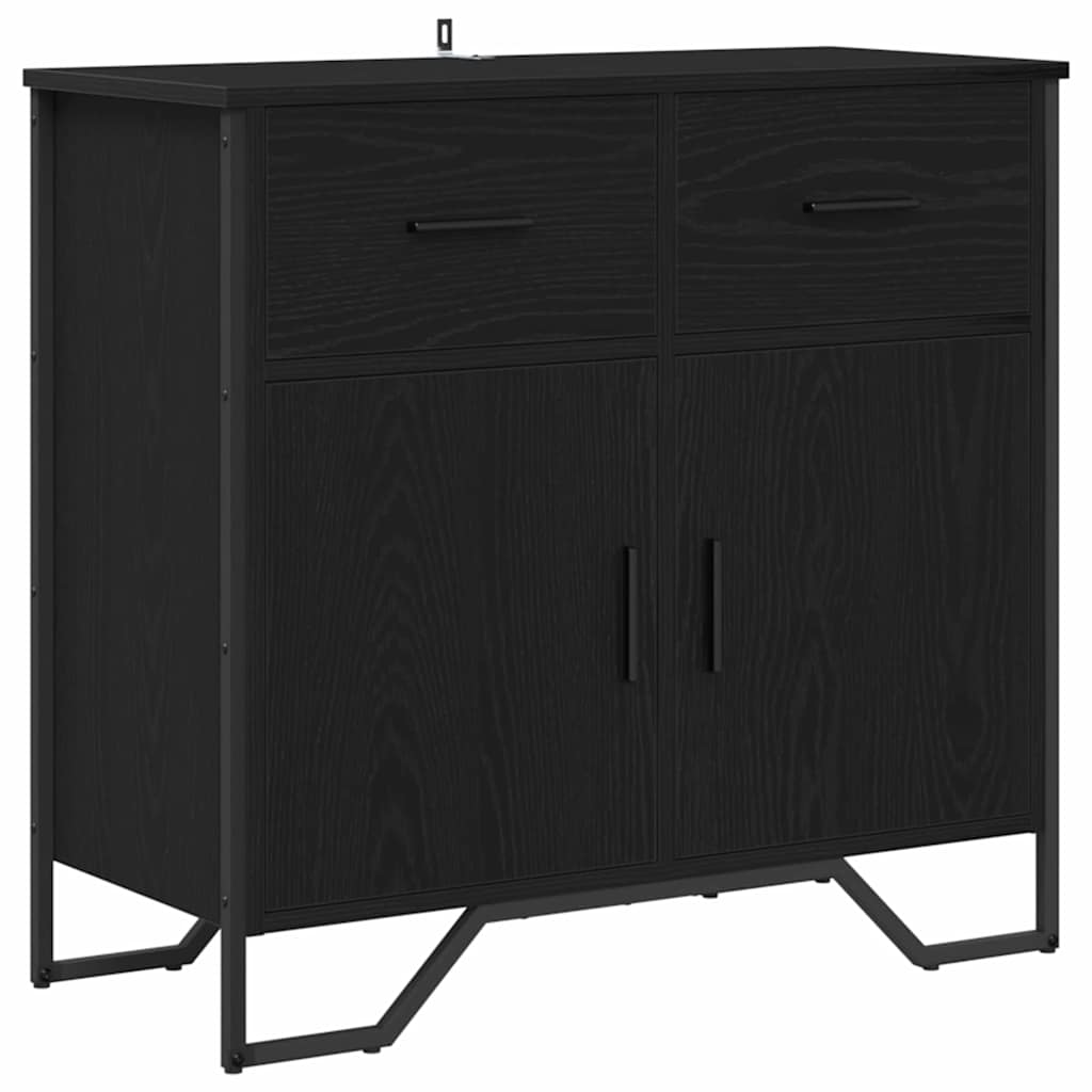 Bufet Stejar negru 79.5 x 35.5 x 74.5 cm Lemn compozit
