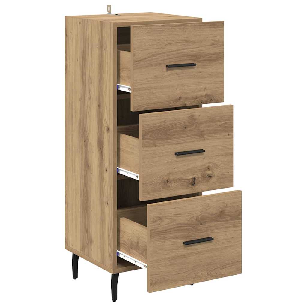Bufet stejar artizanal 34 x 34.5 x 90 cm Lemn compozit — imaginea 6