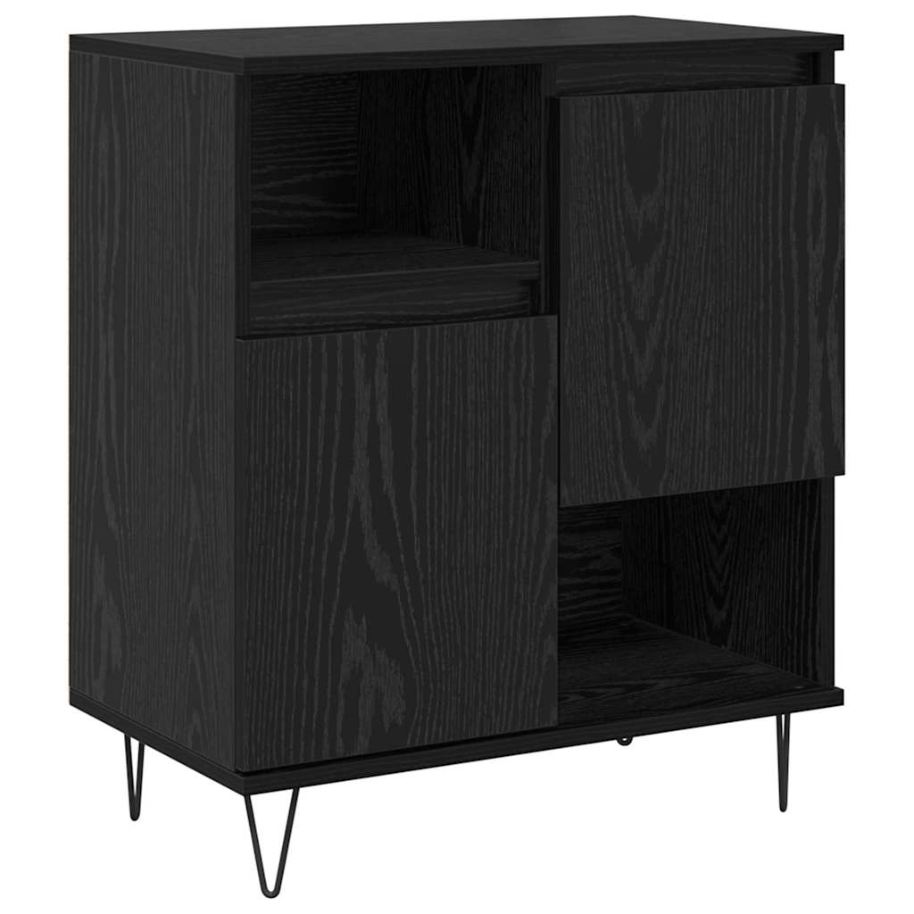 Bufet Stejar negru 60 x 35 x 70 cm Lemn compozit