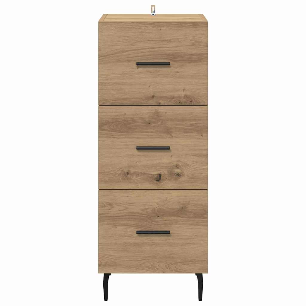 Bufet stejar artizanal 34 x 34.5 x 90 cm Lemn compozit — imaginea 7