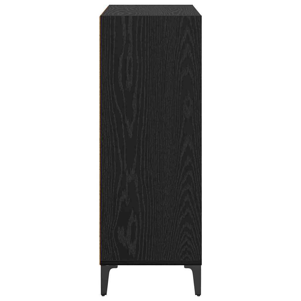 Bufet Stejar negru 32.5 x 69.5 x 90 cm Lemn compozit — imaginea 6