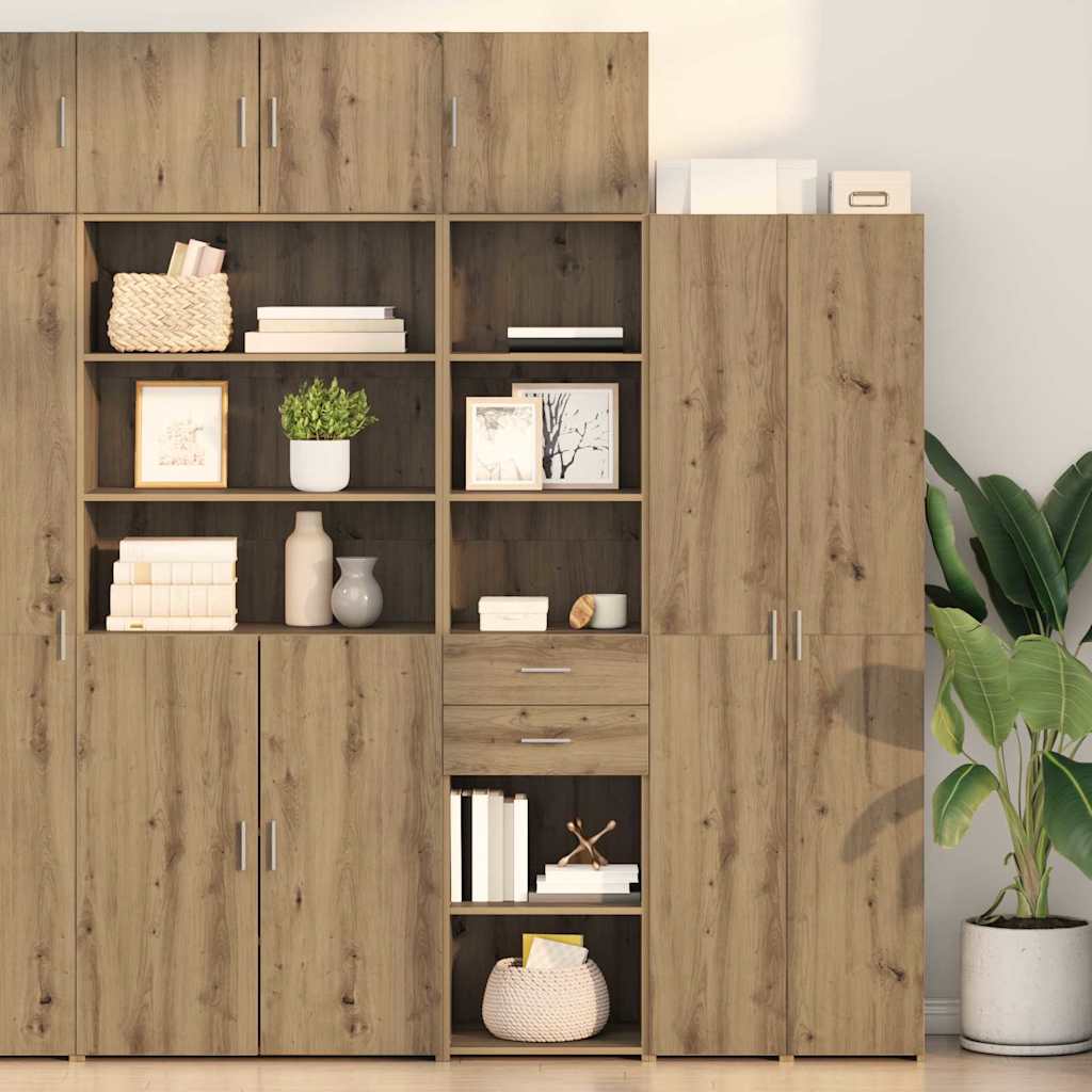 Bufet Stejar Artizanal 45 x 42,5 x 185 cm Lemn compozit — imaginea 2