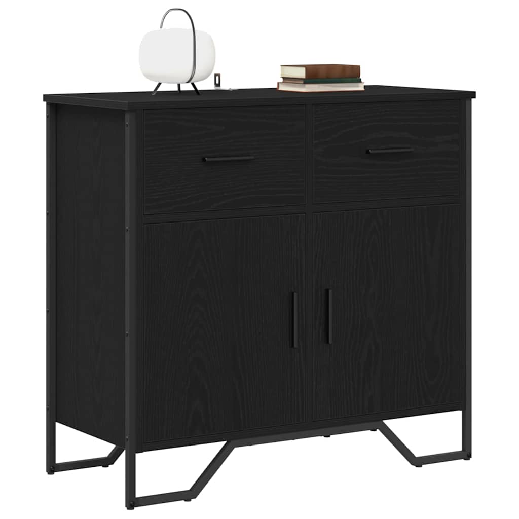 Bufet Stejar negru 79.5 x 35.5 x 74.5 cm Lemn compozit — imaginea 3
