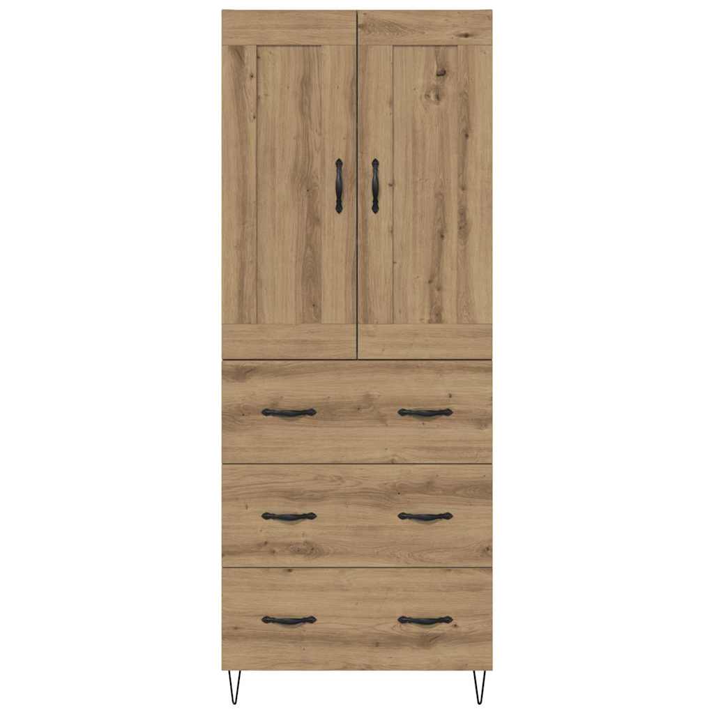 Bufet Stejar Artizanal 69,5 x 34 x 180 cm Lemn compozit — imaginea 9