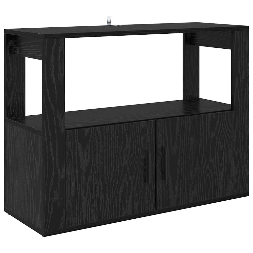 Bufet Stejar negru 80 x 30 x 60 cm Lemn compozit