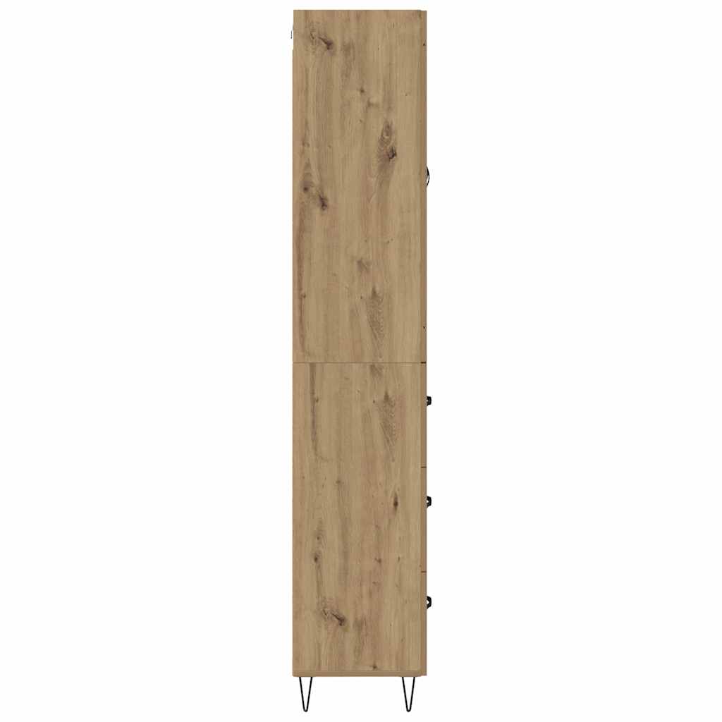 Bufet Stejar Artizanal 69,5 x 34 x 180 cm Lemn compozit — imaginea 10