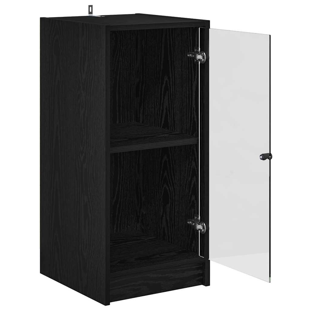 Bufet Stejar negru 35 x 37 x 76 cm Lemn compozit — imaginea 6