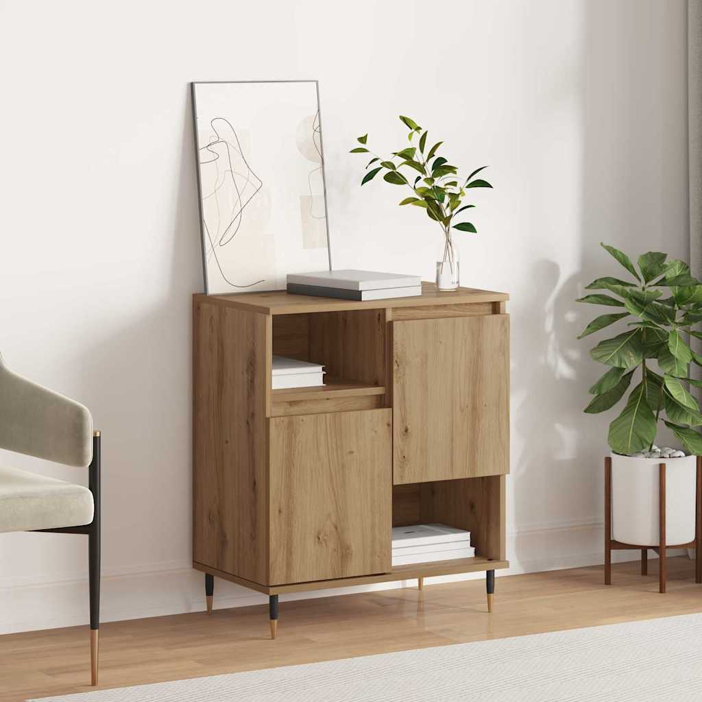 Bufet stejar artizanal 60 x 35 x 70 cm Lemn compozit — imaginea 2