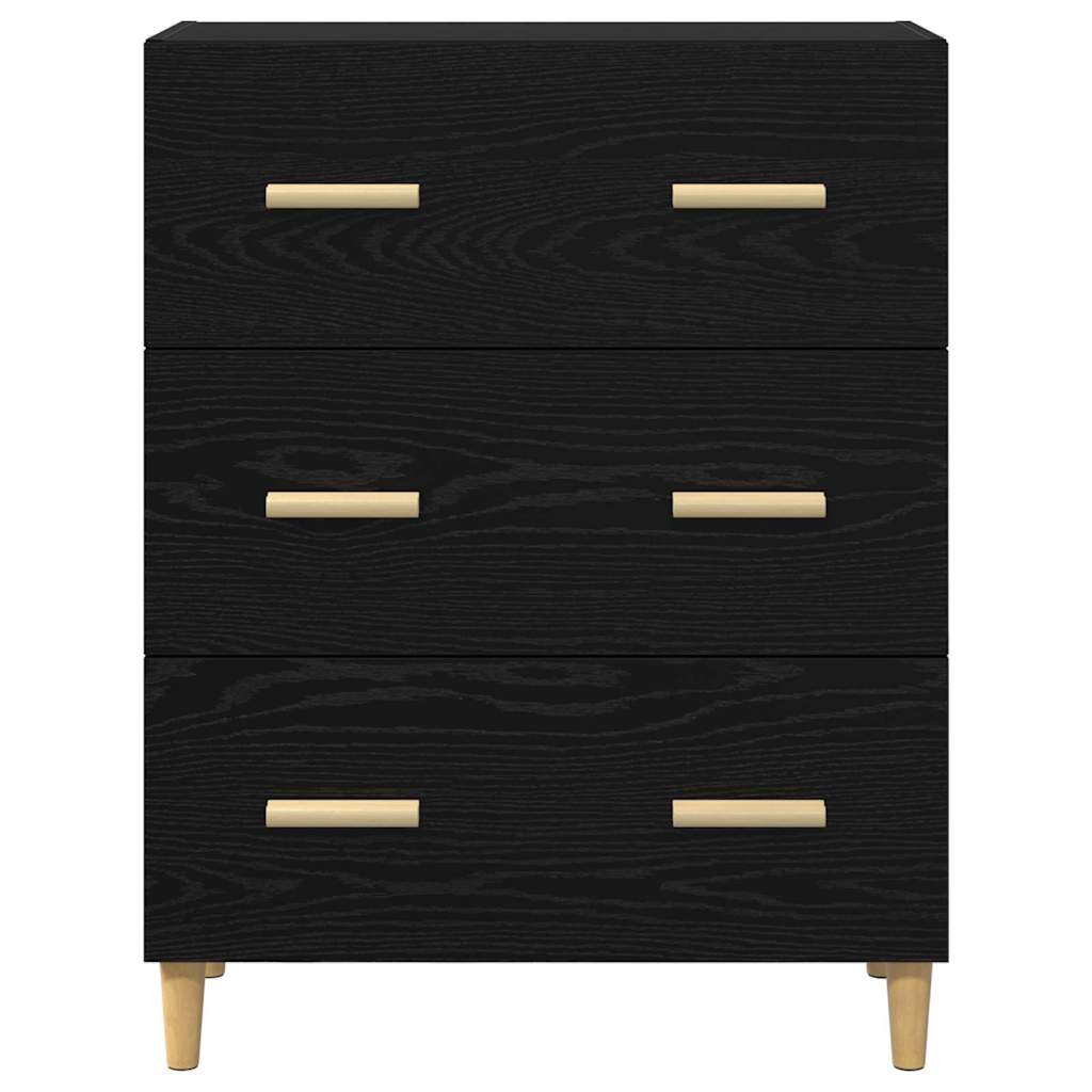 Bufet Stejar negru 34 x 69.5 x 90 cm Lemn compozit — imaginea 6