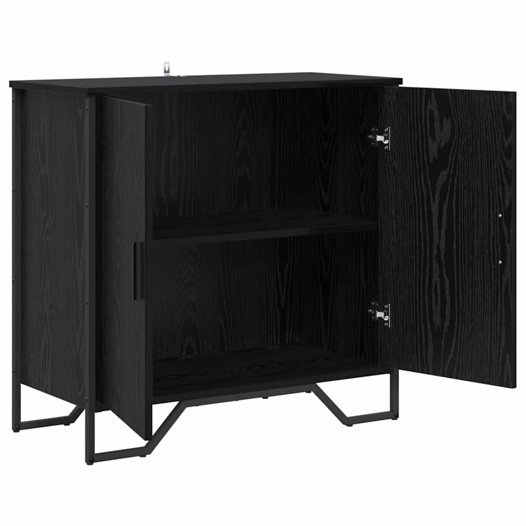 Bufet Stejar negru 78 x 35.5 x 74.5 cm Lemn compozit — imaginea 4