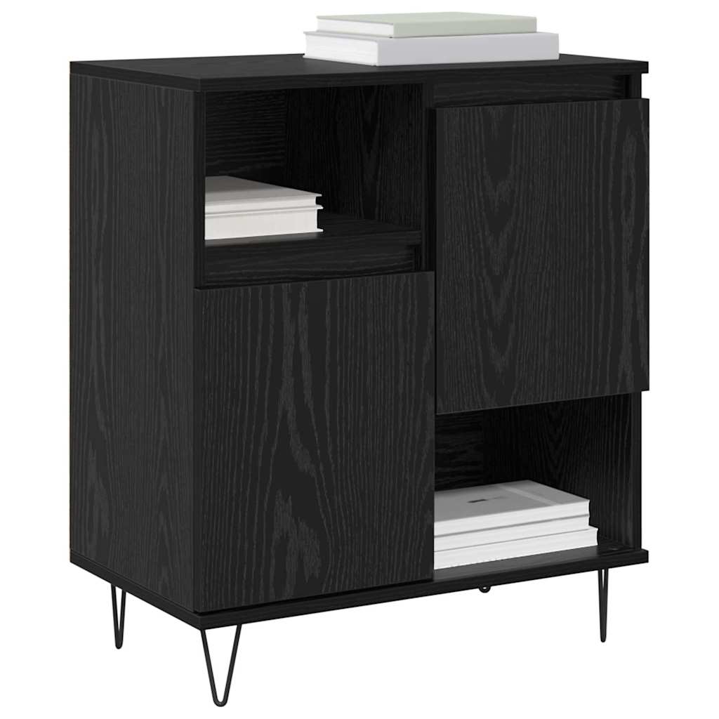 Bufet Stejar negru 60 x 35 x 70 cm Lemn compozit — imaginea 3