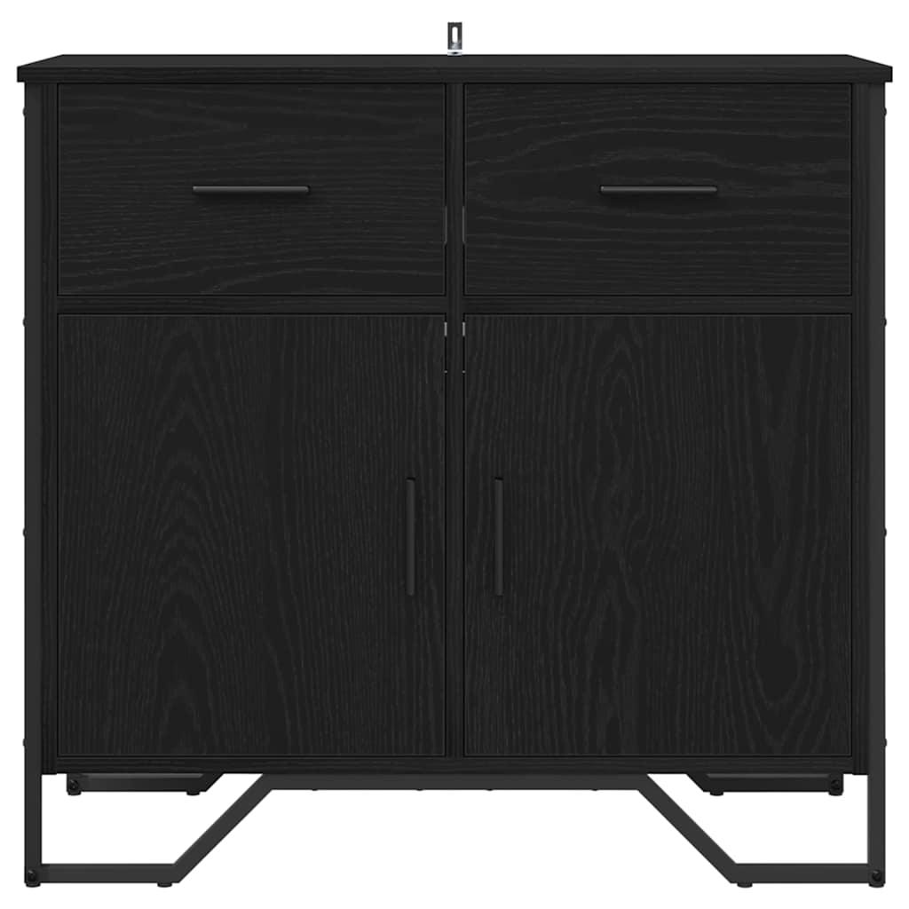 Bufet Stejar negru 79.5 x 35.5 x 74.5 cm Lemn compozit — imaginea 5