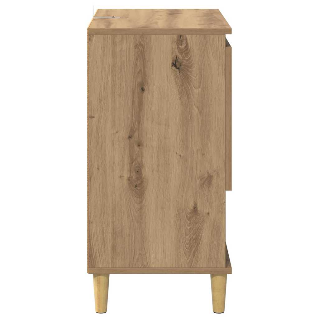 Bufet stejar artizanal 35 x 60 x 70 cm Lemn compozit — imaginea 8