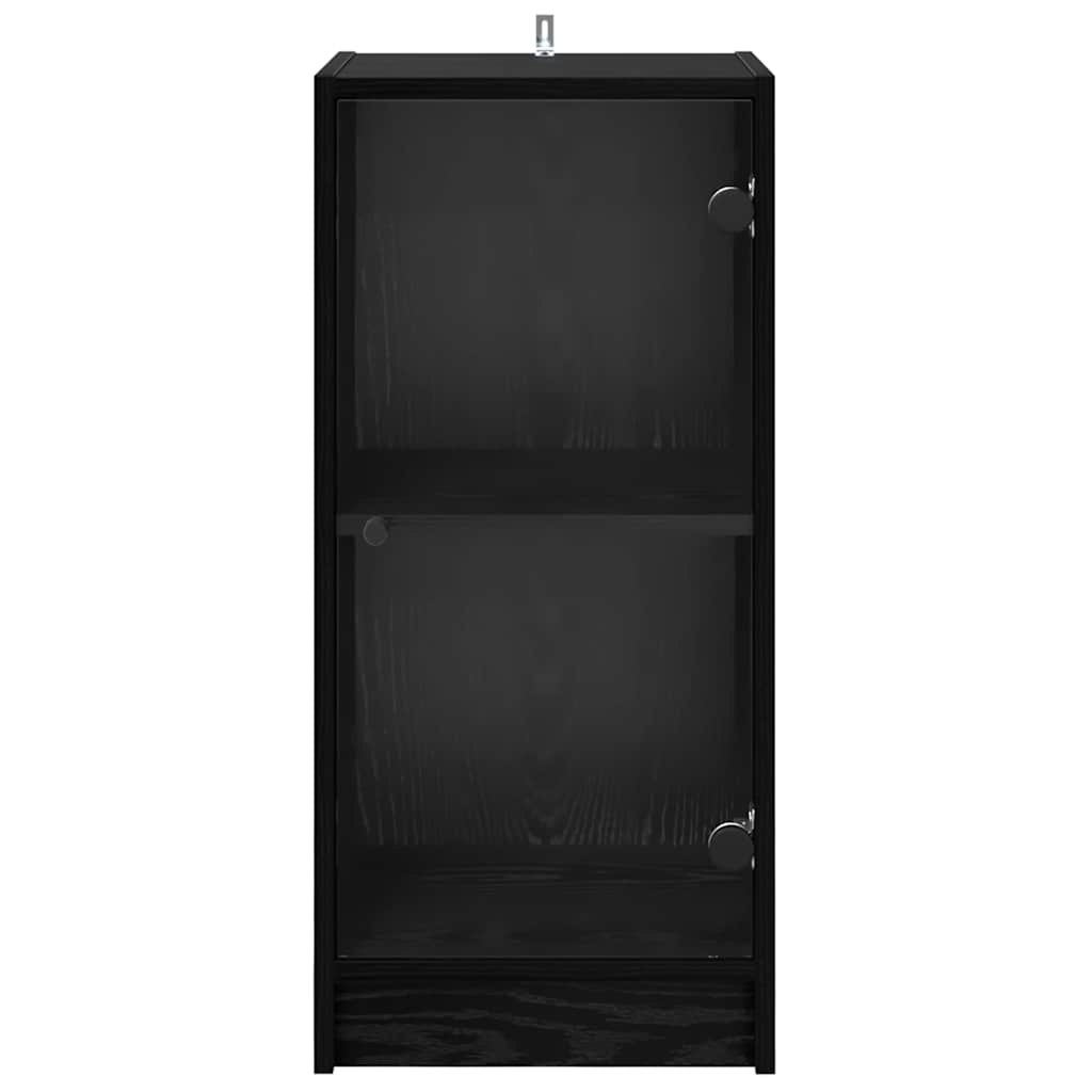 Bufet Stejar negru 35 x 37 x 76 cm Lemn compozit — imaginea 7