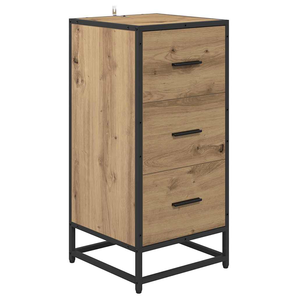 Bufet stejar artizanal 35.5 x 35 x 76 cm Lemn compozit