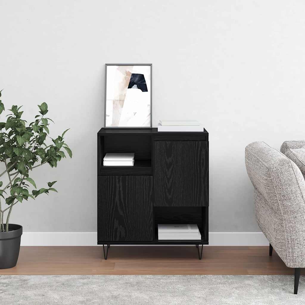 Bufet Stejar negru 60 x 35 x 70 cm Lemn compozit — imaginea 4