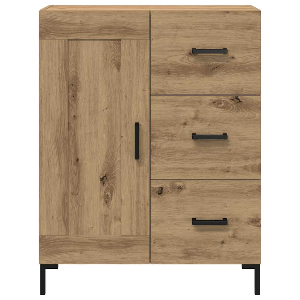 Bufet stejar artizanal 69.5 x 34 x 90 cm Lemn compozit — imaginea 7