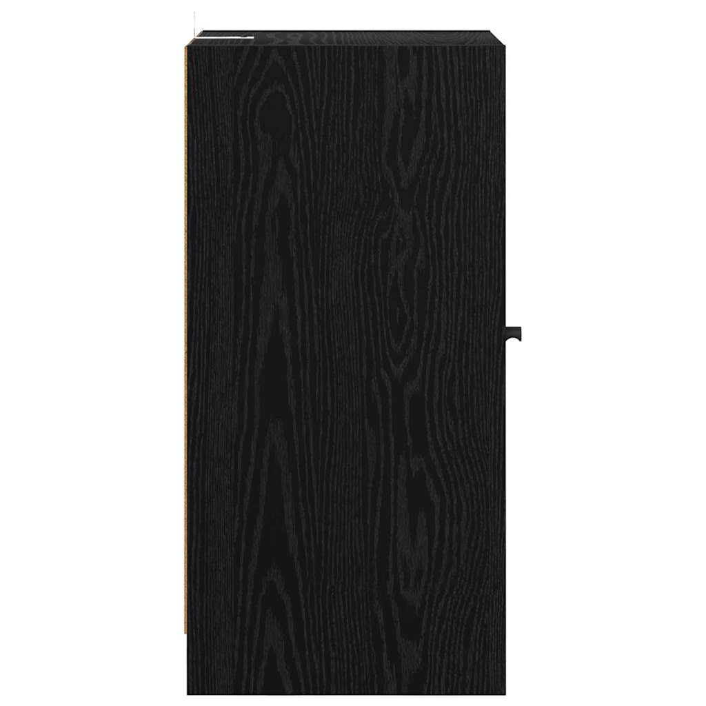 Bufet Stejar negru 35 x 37 x 76 cm Lemn compozit — imaginea 8