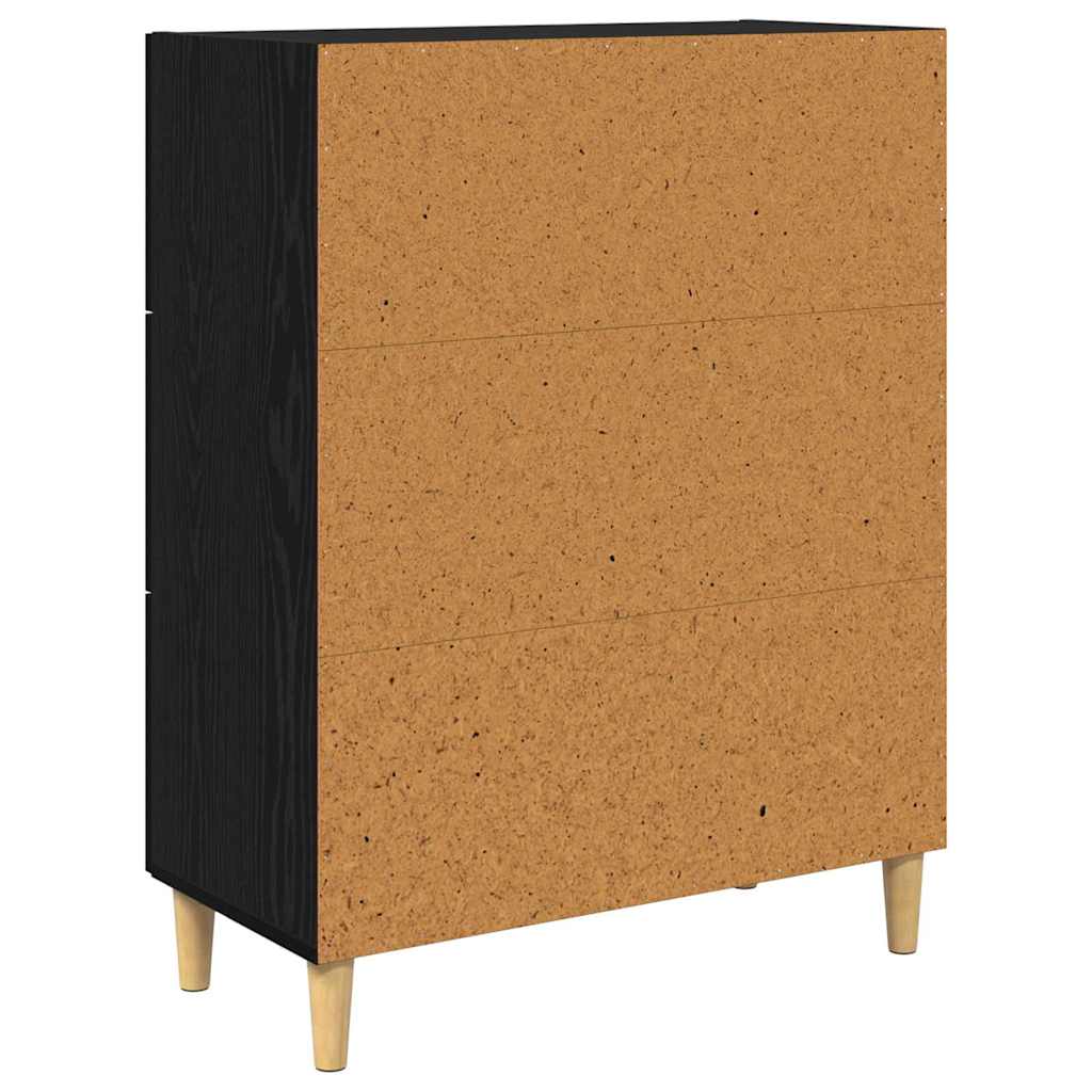 Bufet Stejar negru 34 x 69.5 x 90 cm Lemn compozit — imaginea 8