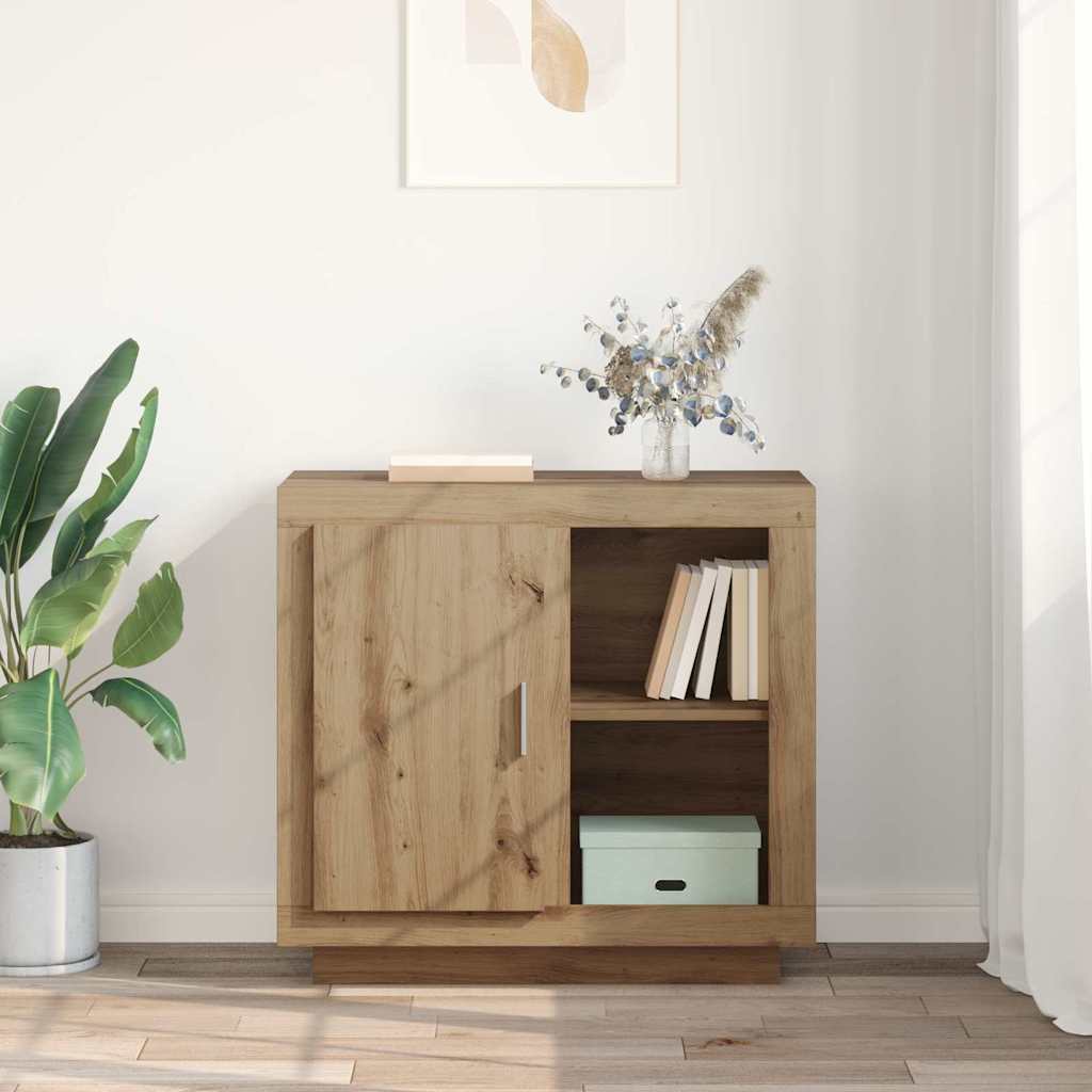 Bufet stejar artizanal 40 x 80 x 75 cm Lemn compozit — imaginea 4