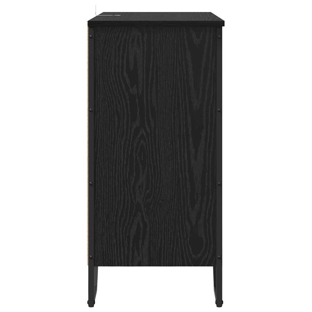 Bufet Stejar negru 78 x 35.5 x 74.5 cm Lemn compozit — imaginea 6