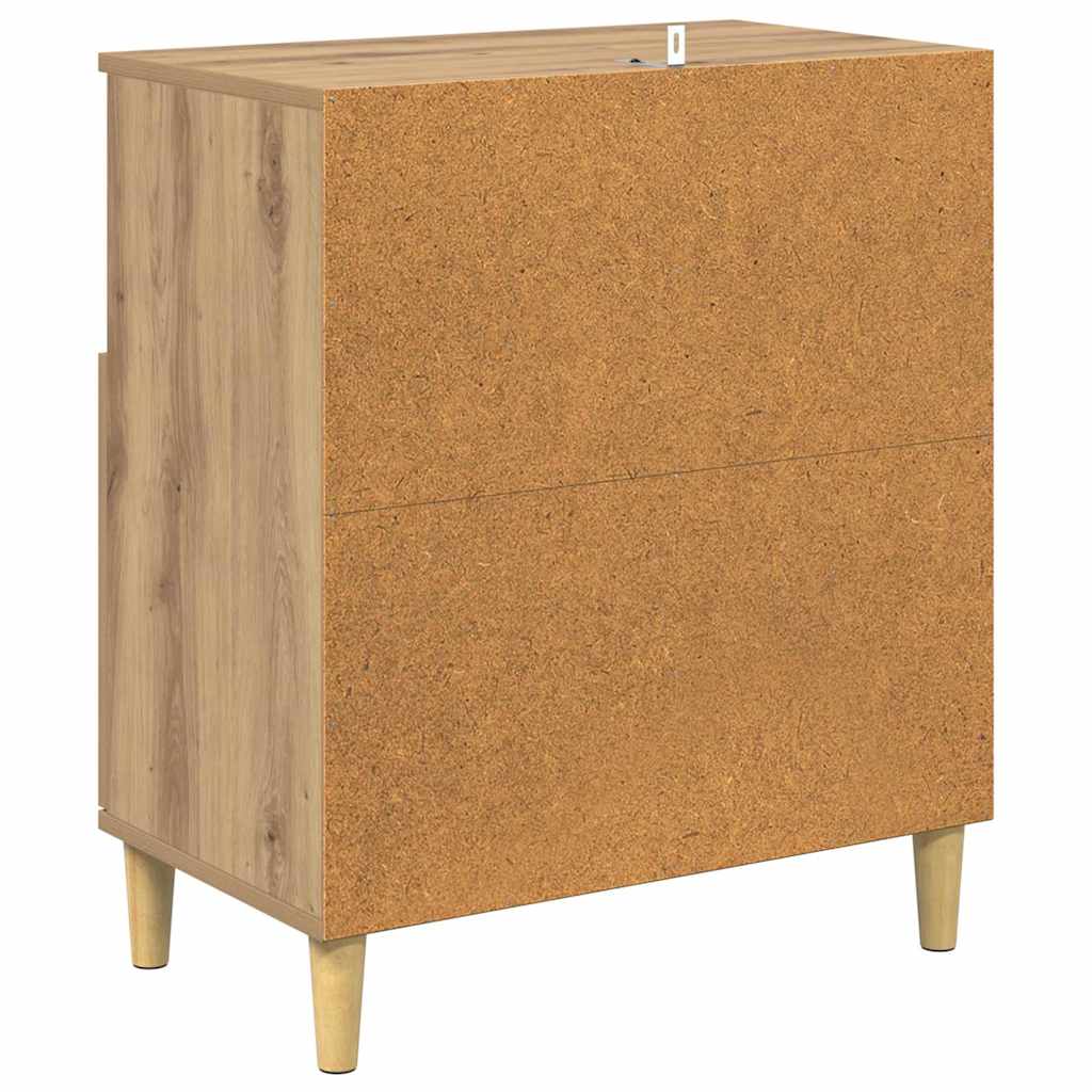 Bufet stejar artizanal 35 x 60 x 70 cm Lemn compozit — imaginea 9