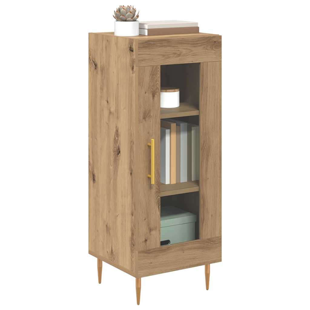 Bufet stejar artizanal 34 x 34.5 x 90 cm Lemn compozit — imaginea 4