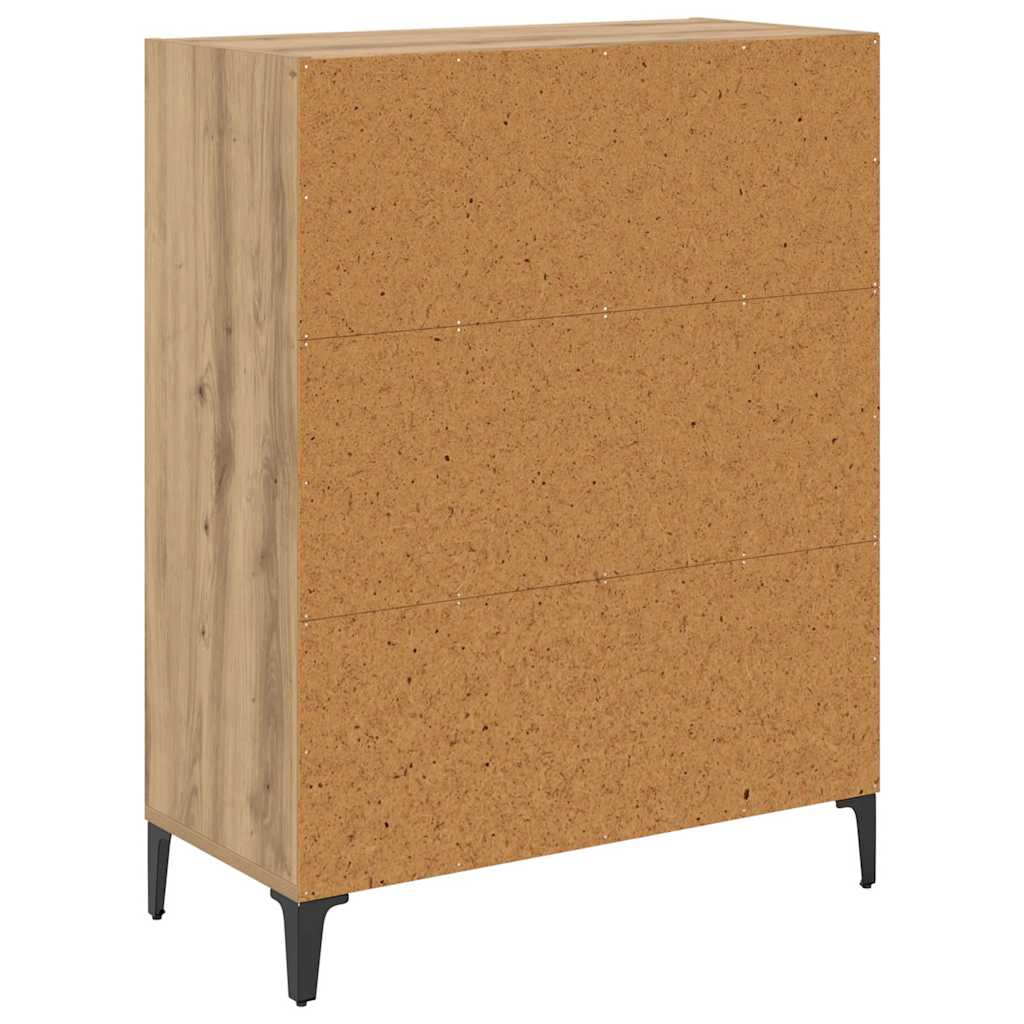 Bufet stejar artizanal 32.5 x 69.5 x 90 cm Lemn compozit — imaginea 7