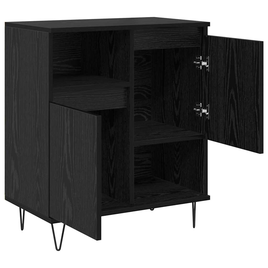 Bufet Stejar negru 60 x 35 x 70 cm Lemn compozit — imaginea 5