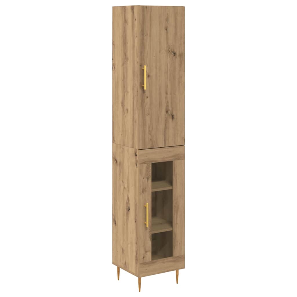 Bufet Stejar Artizanal 34,5 x 34 x 180 cm Lemn compozit