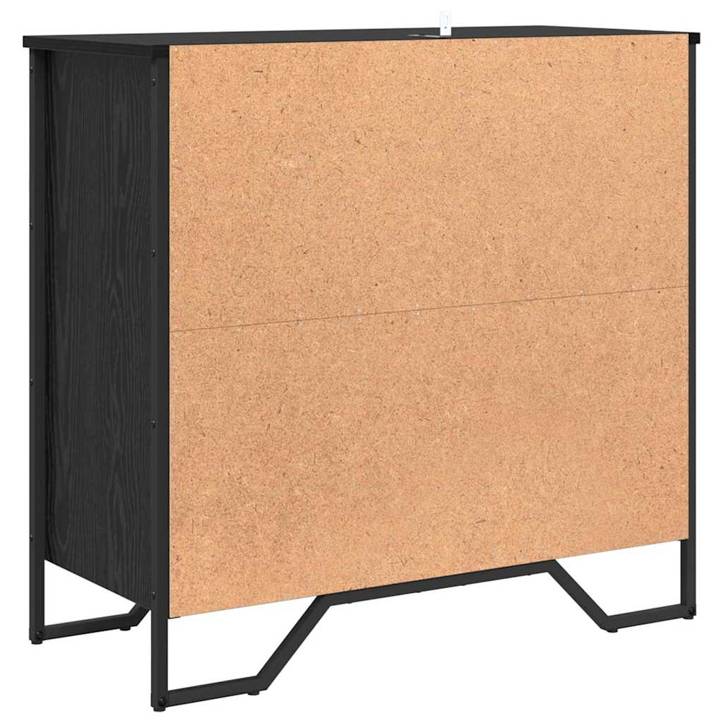 Bufet Stejar negru 78 x 35.5 x 74.5 cm Lemn compozit — imaginea 7