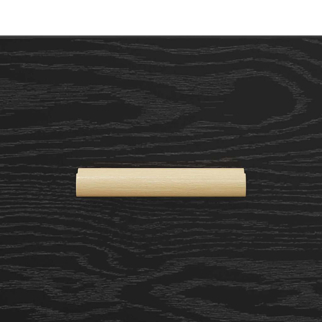 Bufet Stejar negru 34 x 69.5 x 90 cm Lemn compozit — imaginea 9