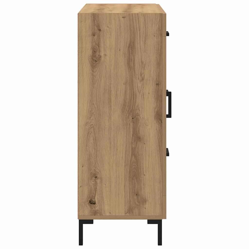 Bufet stejar artizanal 69.5 x 34 x 90 cm Lemn compozit — imaginea 8