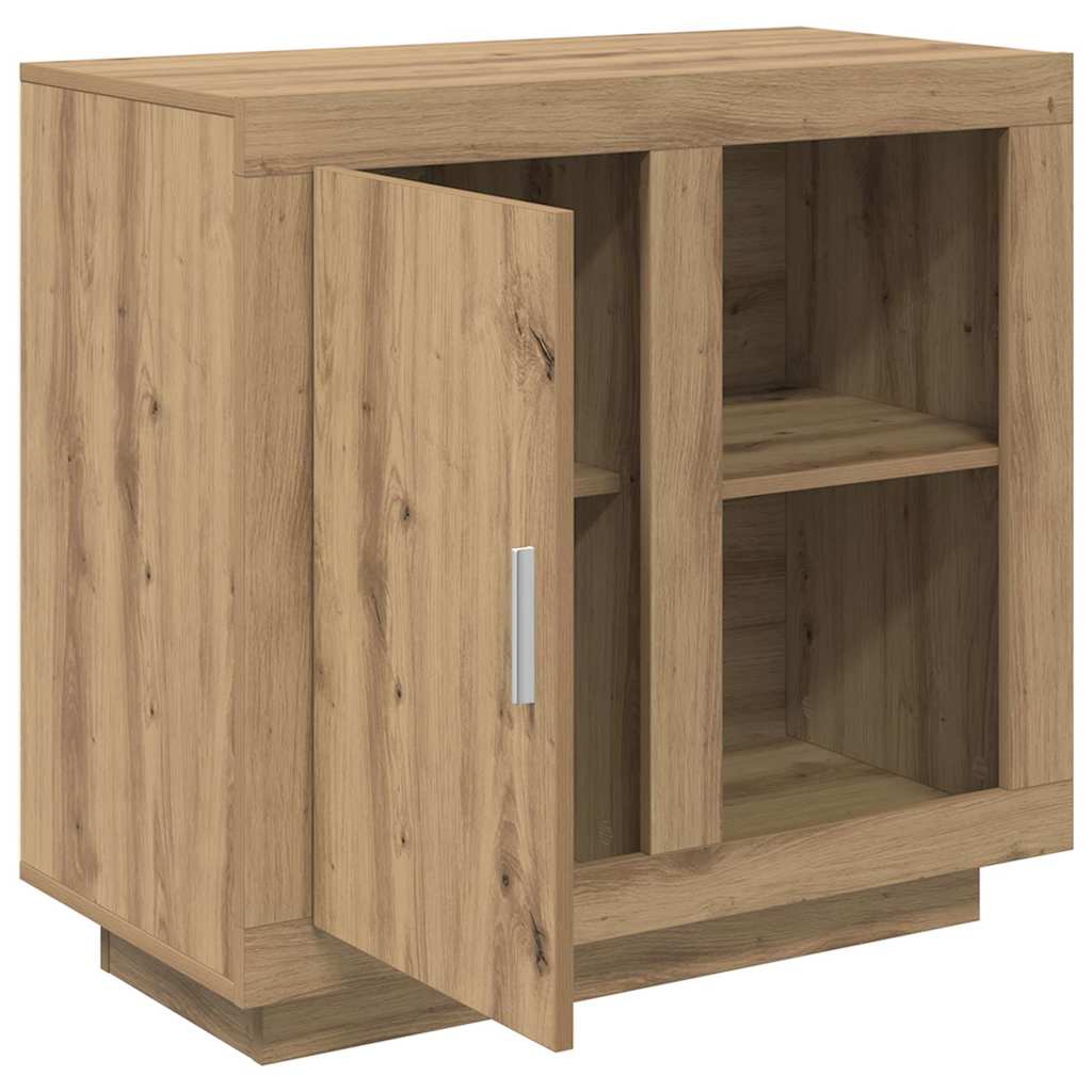 Bufet stejar artizanal 40 x 80 x 75 cm Lemn compozit — imaginea 5