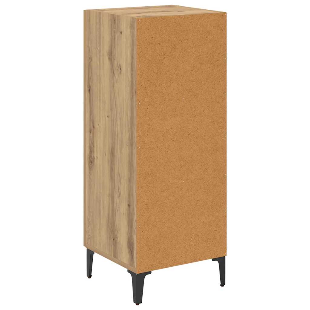 Bufet stejar artizanal 34.5 x 34 x 90 cm Lemn compozit — imaginea 8