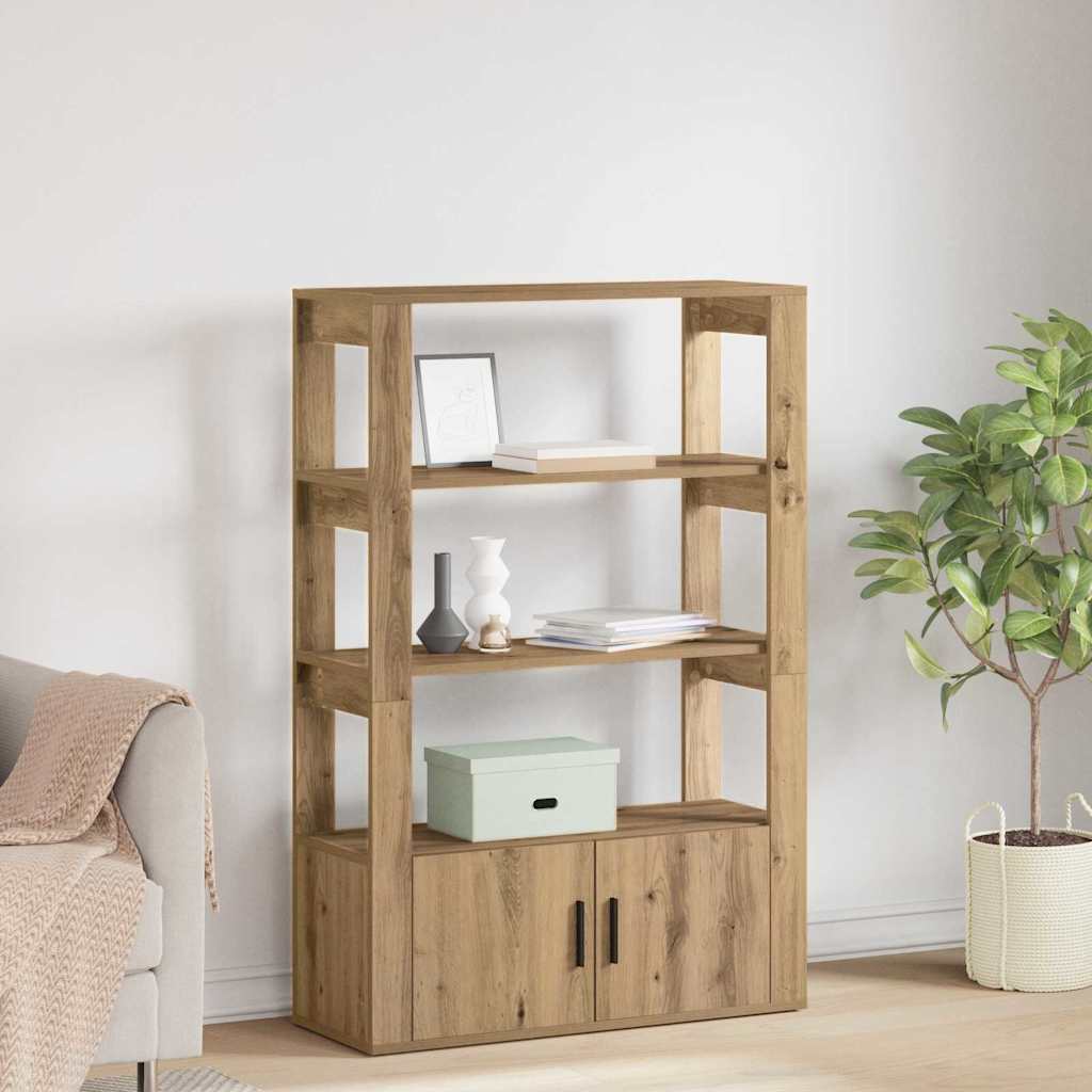 Bufet stejar artizanal 30 x 80 x 119.5 cm Lemn compozit — imaginea 2