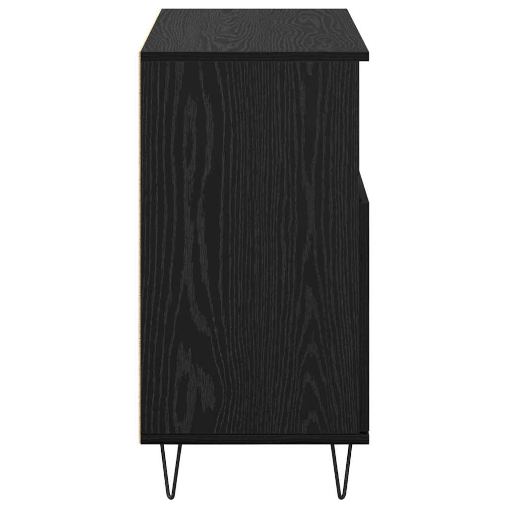 Bufet Stejar negru 60 x 35 x 70 cm Lemn compozit — imaginea 7