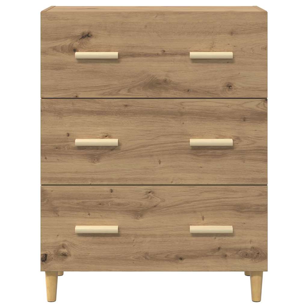 Bufet stejar artizanal 34 x 69.5 x 90 cm Lemn compozit — imaginea 6